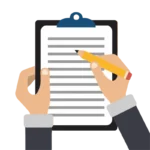 pen and paper writing on it