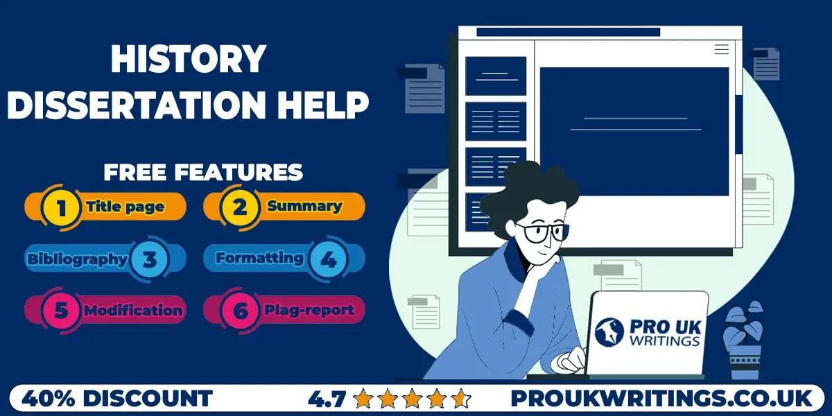 Buy History Dissertation Help From Pro UK Writings at 40% Off!